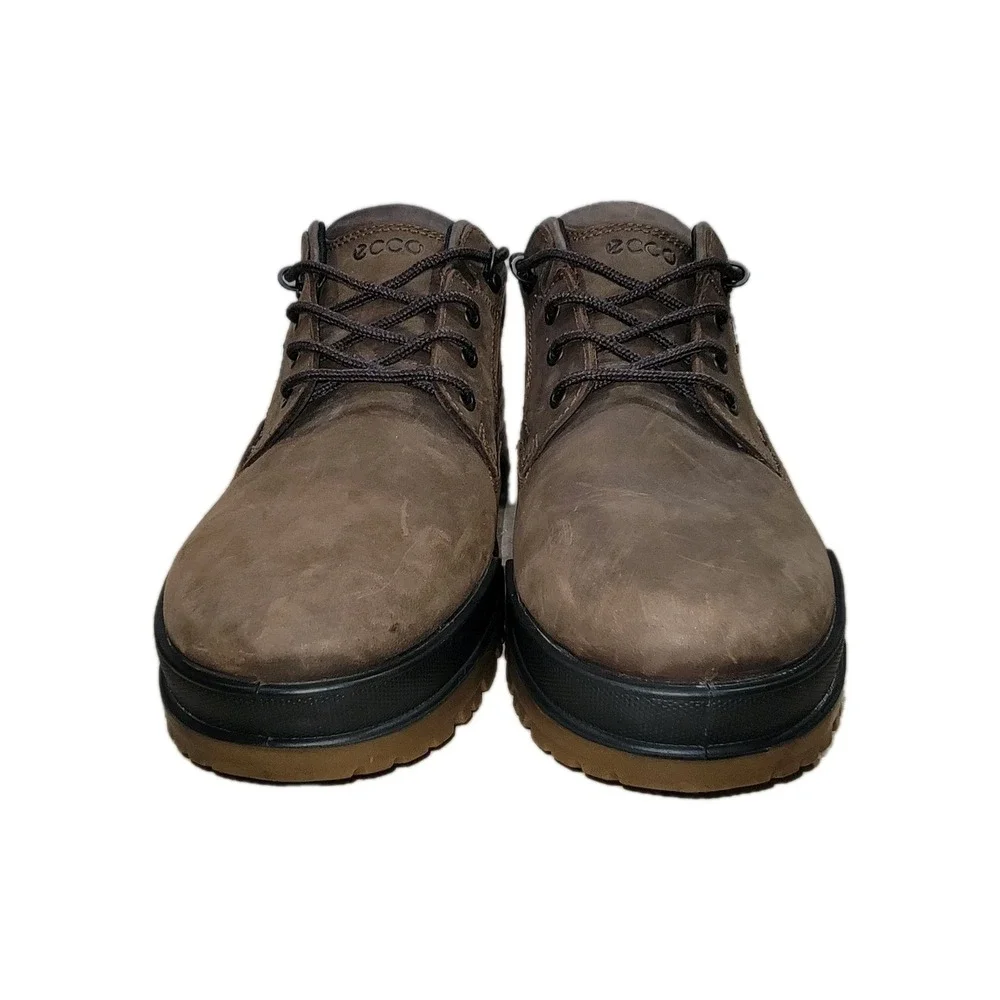 ECCO Track 6 Gore-Tex Mens Hiking Shoes Brown Leather Waterproof Size 12 / EU 46